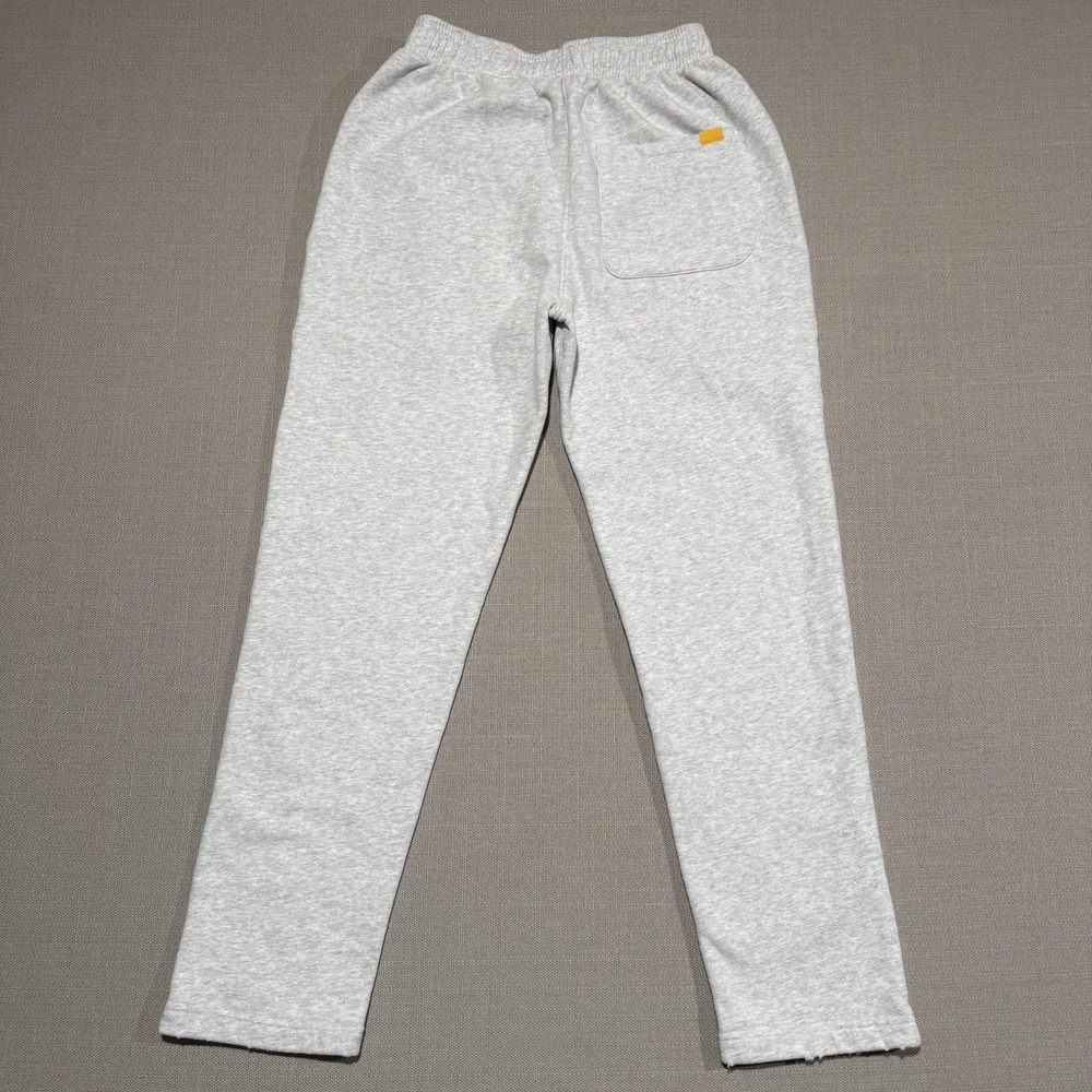 Yellow Label Co Sweatpants Womens XS Gray Fleece 100% Cotton Joggers Loungewear - Picture 2 of 9